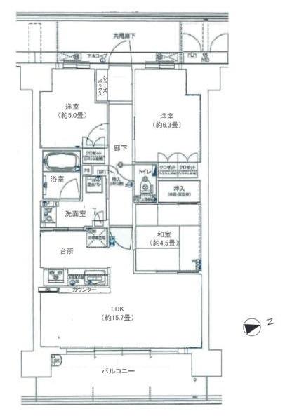 MIRAIMOスクエア(間取り)