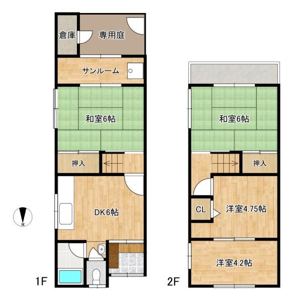 門真市城垣町の中古一戸建て