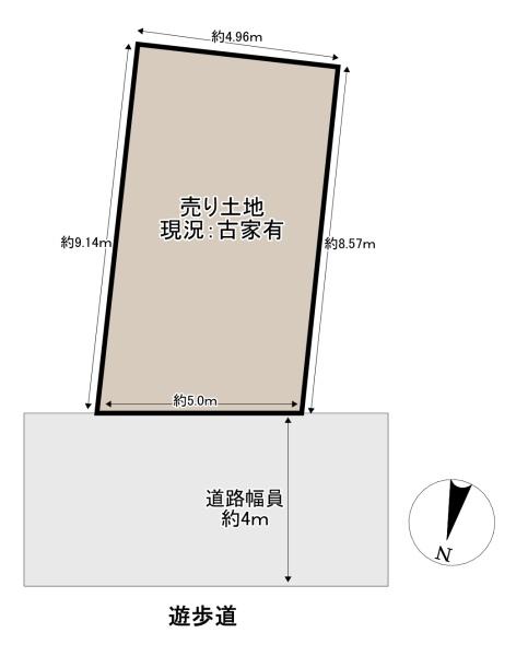 吹田市南吹田５丁目　建築条件無し　売り土地