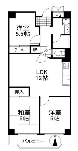 日興千里台スカイタウン　Ｂ棟