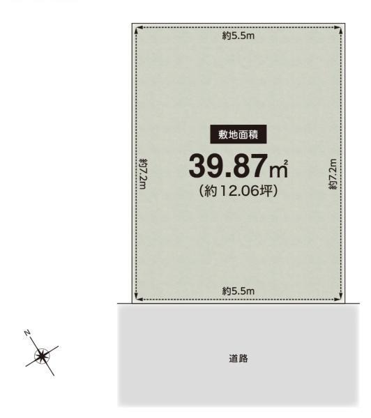 吹田市穂波町　建築条件無し　売り土地