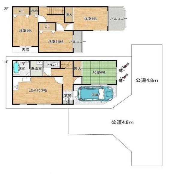 摂津市鳥飼下１丁目の中古一戸建て