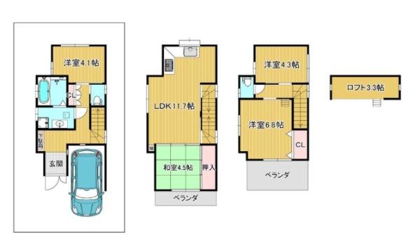 吹田市泉町２丁目の中古一戸建て