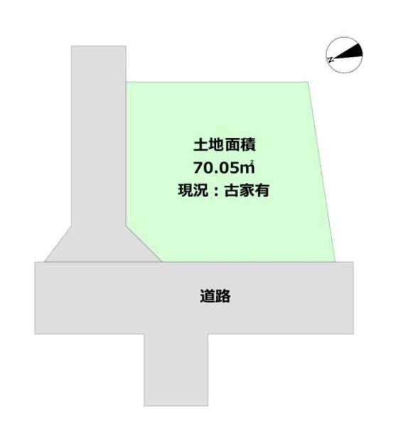 摂津市鳥飼上１丁目　建築条件無し　売り土地