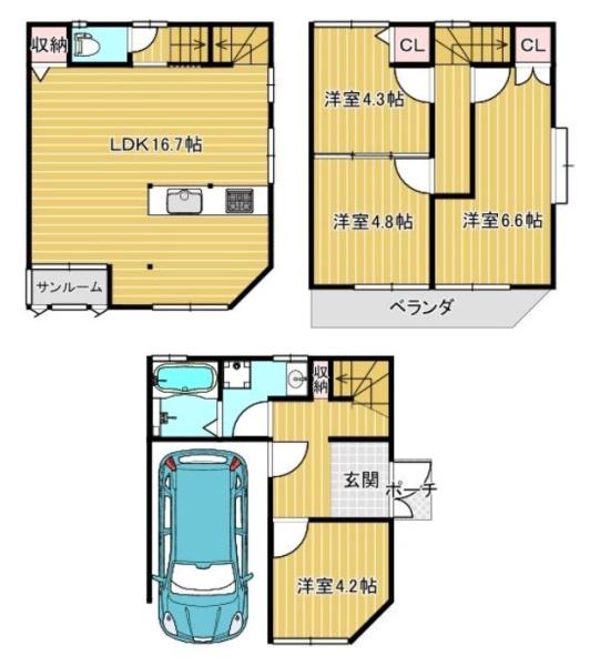 吹田市川岸町の中古一戸建て