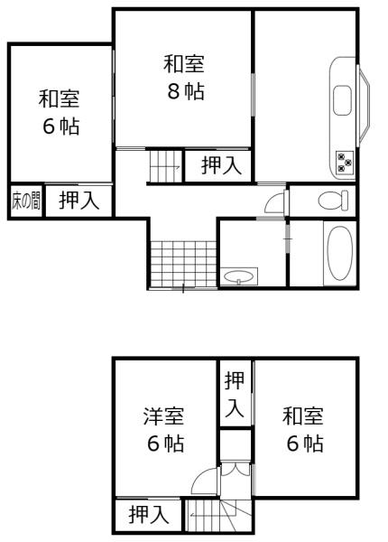 中郷町汐見ケ丘4-297-36　中古住宅