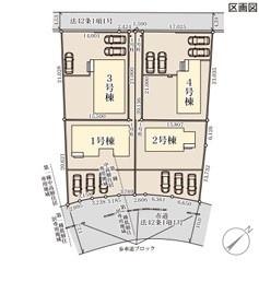 小美玉市小川第1HM1-4号棟2階建 WIC、パントリー納戸(区画図)