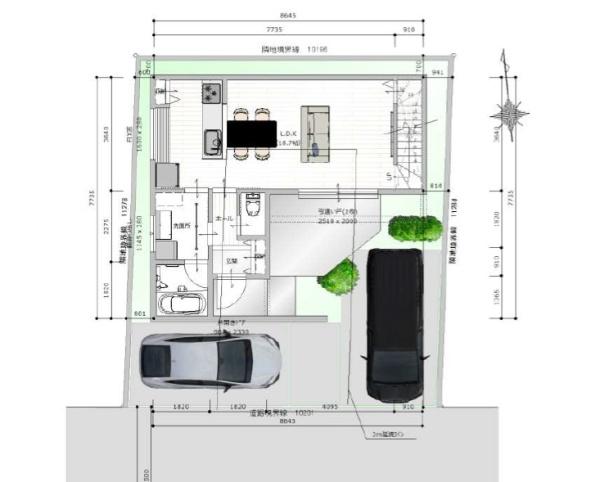 建築条件無し　駅近　北区東味鋺　売土地