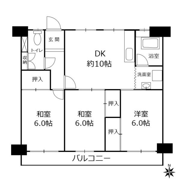 たなばた住宅2号棟　中古マンション