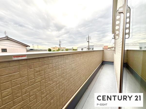 春日井市穴橋町3丁目の新築一戸建(バルコニー)