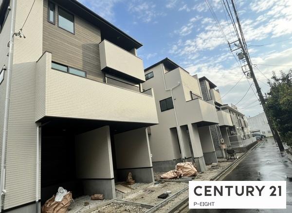 名古屋市中村区角割町2丁目の新築一戸建(前面道路含む現地写真)