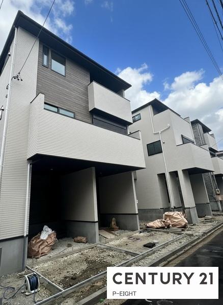 名古屋市中村区角割町2丁目の新築一戸建(前面道路含む現地写真)