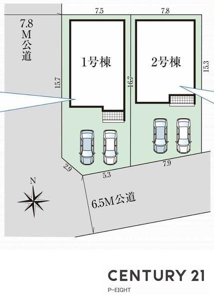 名古屋市中川区中須町字藤六の新築一戸建