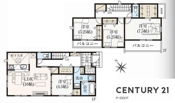 岡崎市矢作町字北河原　2号棟