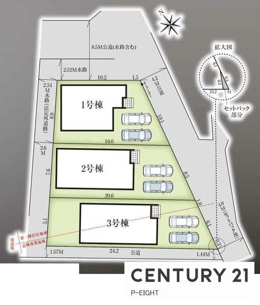 岡崎市矢作町字北河原　2号棟