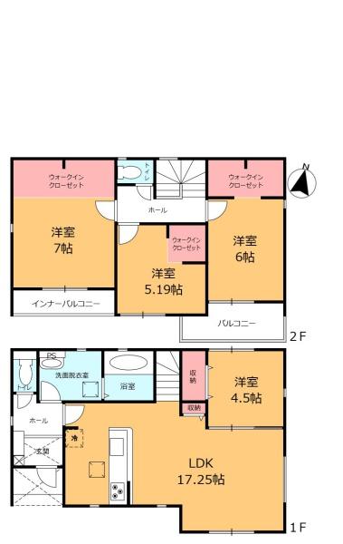 リーブルガーデン一宮市冨田第１期　１号棟