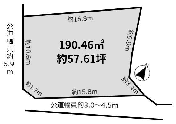 犬山市大字富岡字片洞の売土地