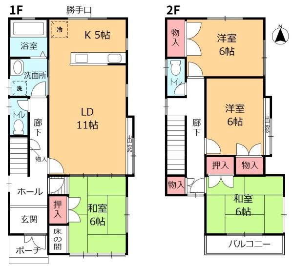 一宮市西萩原字中沼の中古一戸建て