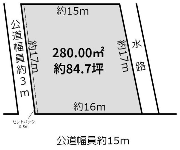 江南市島宮町巡見の土地