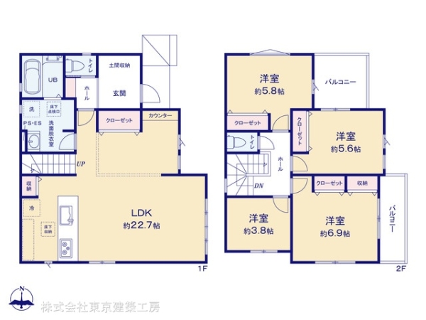 千葉市若葉区桜木北３丁目の新築一戸建