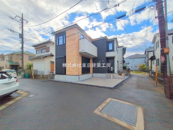 鎌ケ谷市鎌ケ谷2丁目の新築一戸建(前面道路含む現地写真)