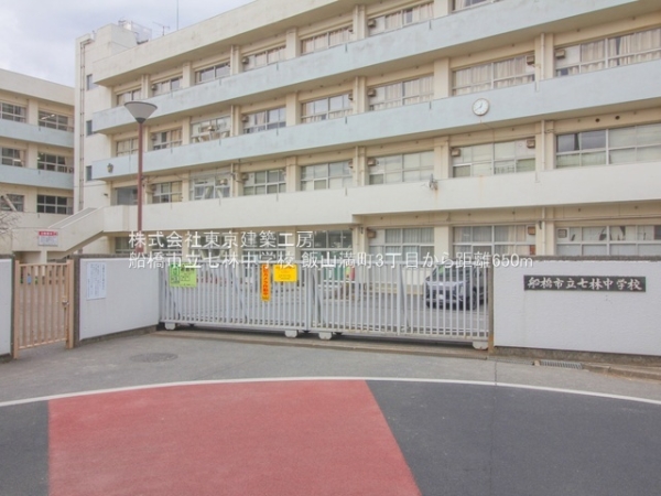 船橋市飯山満町３丁目の土地(船橋市立七林中学校)