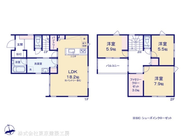船橋市坪井東１丁目の新築一戸建