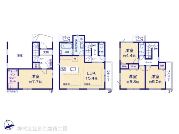 市川市稲荷木２丁目の新築一戸建