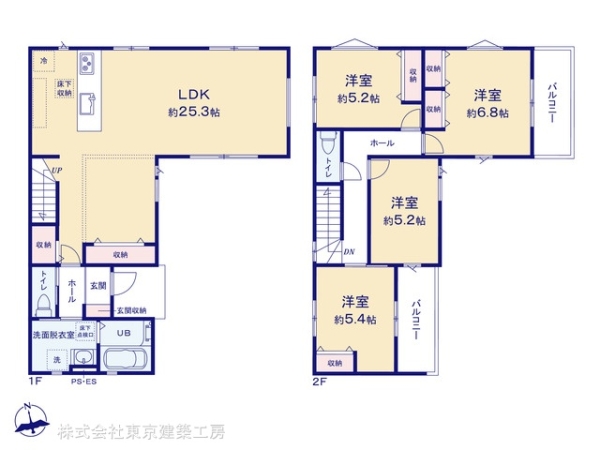 鎌ケ谷市北中沢２丁目の新築一戸建