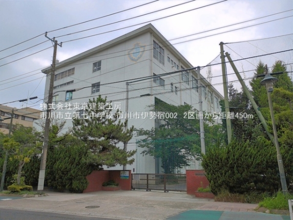 市川市伊勢宿の土地(市川市立第七中学校)