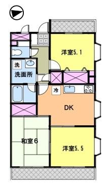 ライオンズマンション取手第2　3階