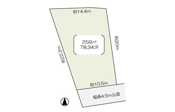 牛久市岡見町の土地