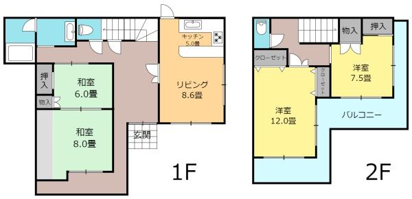 足利市葉鹿町の中古一戸建て