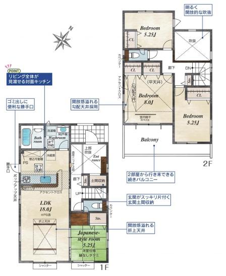 東栄住宅　伊勢崎市茂呂南町　2号棟