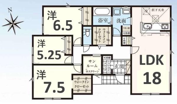 タクトホーム　足利市福居町　1号棟