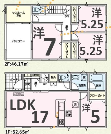 アーネストワン 太田市新田大根町第2 3号棟