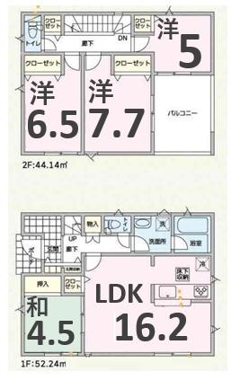 アーネストワン　伊勢崎市田部井町第9　2号棟