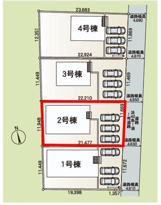 アーネストワン　太田市新田上江田町第2　2号棟