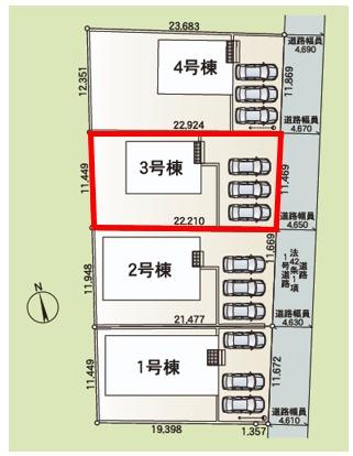 アーネストワン　太田市新田上江田町第2　3号棟
