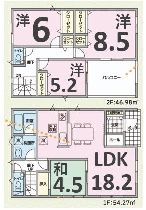 アーネストワン　太田市新田上江田町第2　4号棟