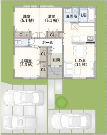 北方町春来町　B棟