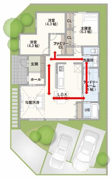 北方町芝原東町　A棟