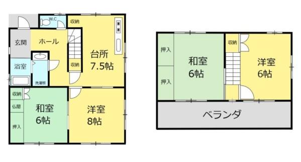 岐阜市長良　２階建　４ＤＫ