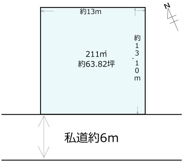 成田市名古屋　建築条件なし土地