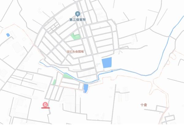 富里市十倉　ハニワ台ニュータウン　土地