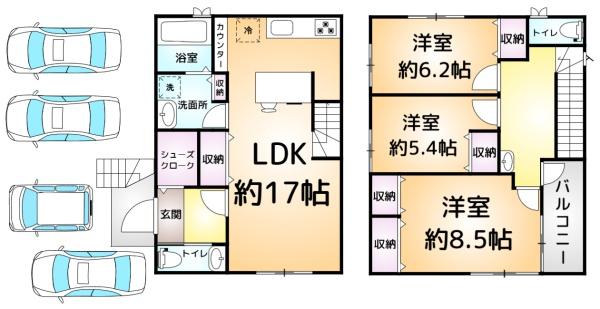 千葉市若葉区貝塚町　中古戸建