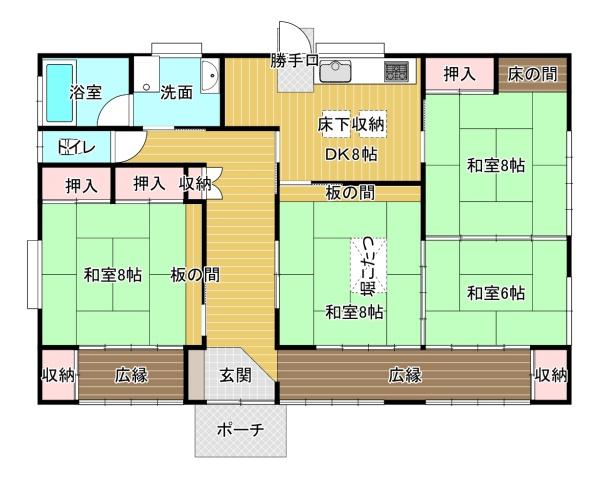 さくら市草川平屋一戸建て
