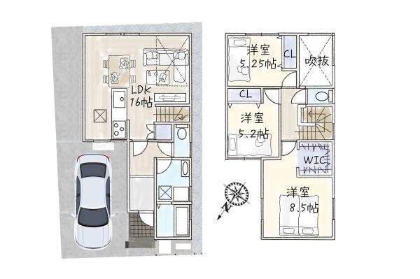 草津市大路2丁目　新築一戸建