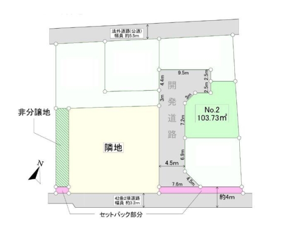 海老名市下今泉4丁目　売地　全5区画　2号地