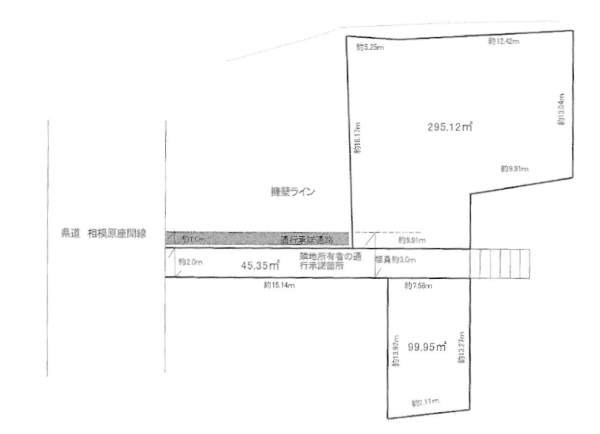 座間市座間1丁目　建築条件なし売地